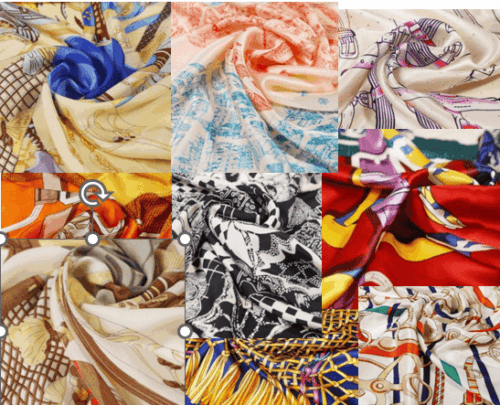 Assortiment 30 Foulards Soie